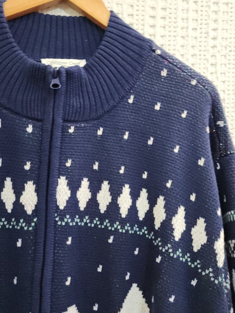 Coldwater Creek Women's Plus Size Scenic Holiday Christmas Zip Up Sweater 3X - Picture 5 of 14